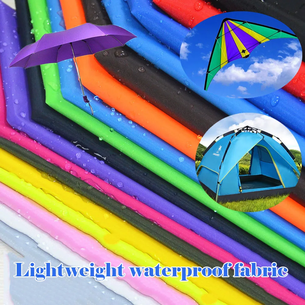 

100*150CM Color Waterproof Nylon Fabric Polyester Cloth DIY Handmade Umbrella Kite Pennant Outdoor Camp Tent Seat Cover Material