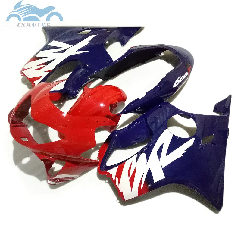 Высококачественный комплект обтекателей для HONDA 1999 2000 CBR 600 F4 Красный Синий 99 00 CBR600