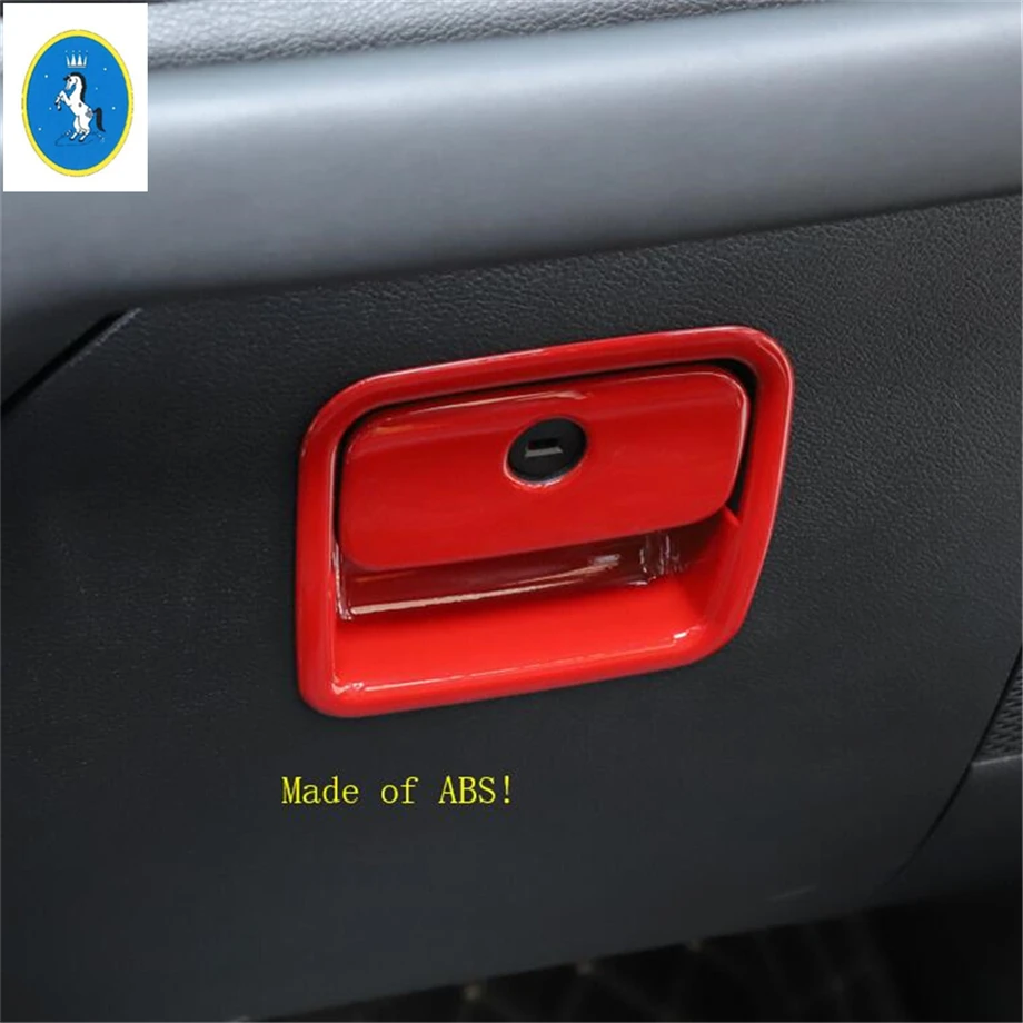 Yimaautotrims авто аксессуар для хранения перчаток, коробка для хранения ручки, рамка, накладка, 2 шт. ABS, подходит для Jeep Wrangler JL