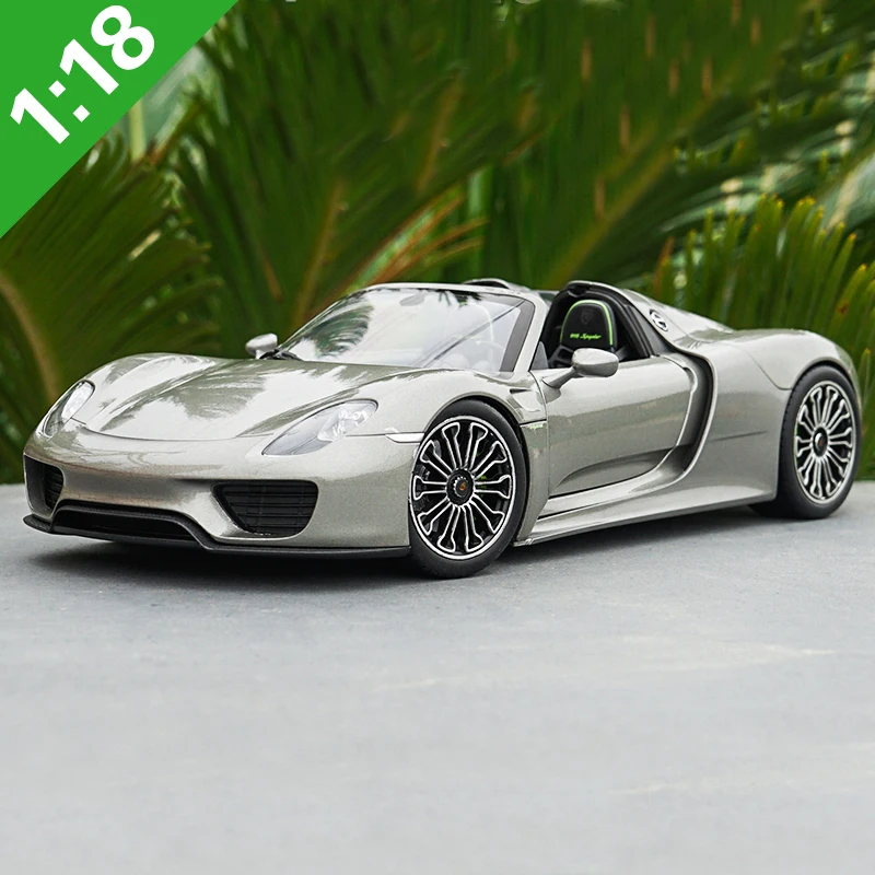 Welly 1:18 Масштаб 918 Spyder конвертируемый литой металлический игрушечный автомобиль модель сплава для детей Коллекция подарков оригинальная коробка