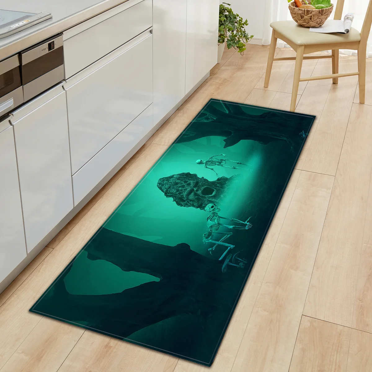 Long Rectangle Carpet Bedroom Home Entrance Hallway Carpet Flannel Living Room Floor Rug Bedroom Doormat Flannel Sofa Foot Mat