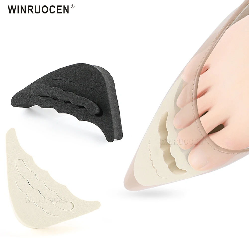 2PCS Anti-Pain Cushion Forefoot Insert Half Yards Shoes Pad Sponge Feet Adjustment Pads Accessories | Обувь