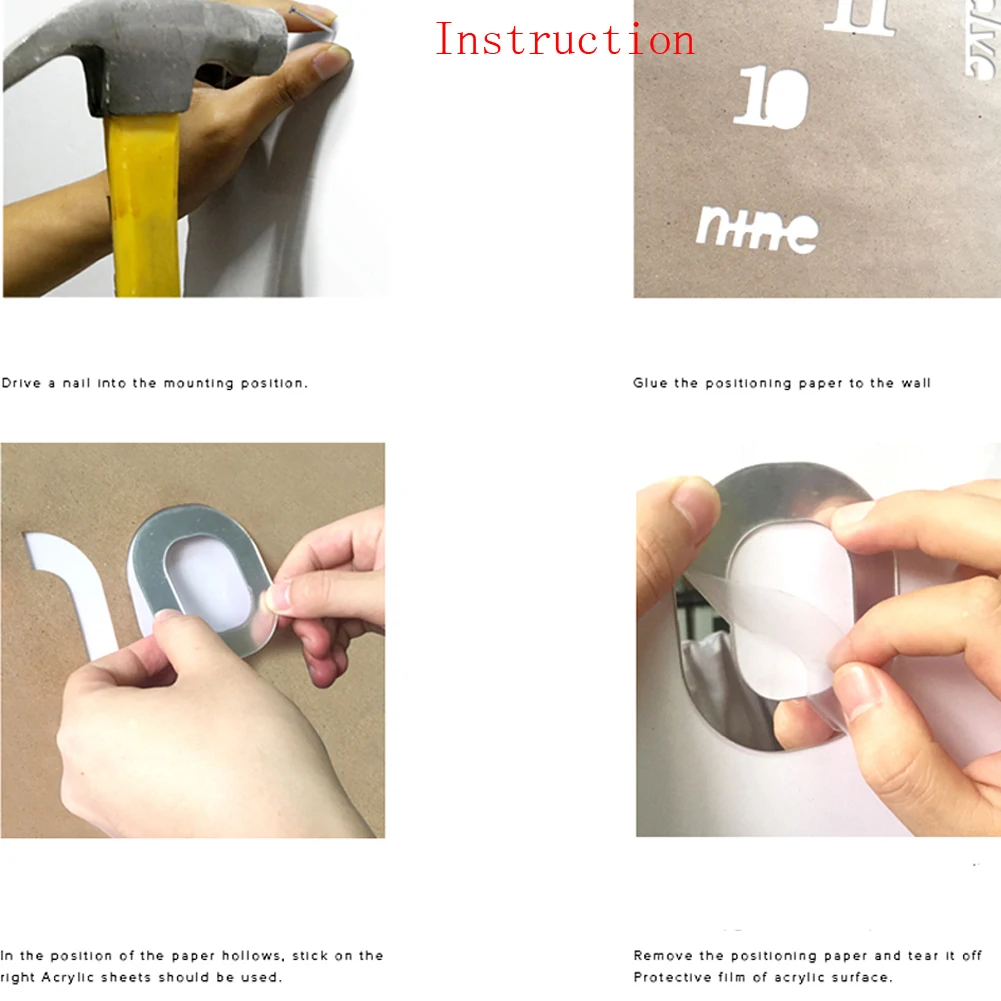 Современный DIY большой 3D Номер зеркало Искусство Наклейка для стены в виде часов Большие Часы Домашнее украшение для комнаты часы дизайн стикер