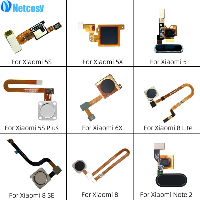 

Netcosy Fingerprint Sensor Touch ID Connector Menu Return Key Flex Cable For Xiaomi Mi 5 5S Plus A1 5X A2 6X 8 Lite SE Note 2