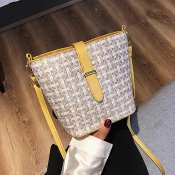 

2019 Fashion Trend Bags For Women Joker Messenger Chain Shoulder Bag Simple Bucket Bag bousas fenininas