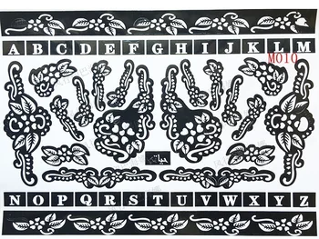 

India Henna Temporary Tattoo Stencils For Hand Leg Arm Feet Body Art MPwell
