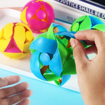 

Novelty Fun Creative Toys Two-Color Hand-Throw Color-Changing Telescopic Ball Decompression Vent Ball Toys Kids Toy Educational