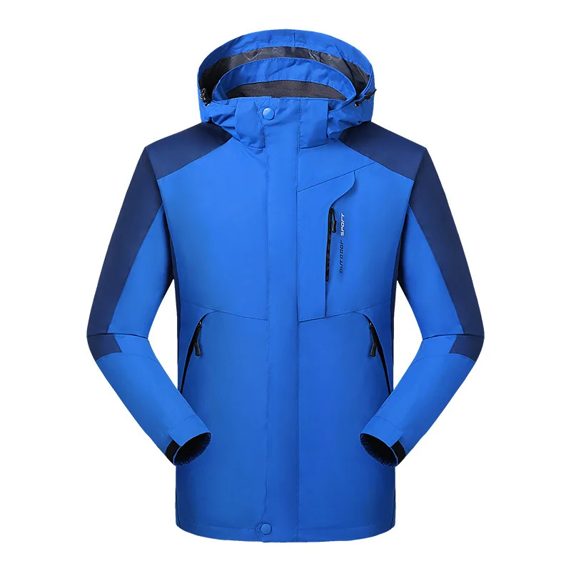 

Outdoor Mountaineering Clothing Men Deconstructable 2019 Autumn & Winter Three-in-One Raincoat Jacket Customizable Logo Waterpro