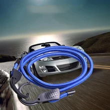 Регулируемые эластичные шнуры для банджи багажные ремни веревки ремни бельевые линии с крючками для автомобиля