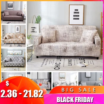 

Sofa Cover Dust Proof Elastic Slipcovers for Living Room Couch Covers Single/Two/Three/Four Seat
