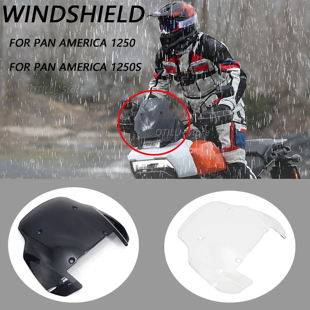 

NEW Motorcycle Windscreen Windshield Deflector Protector Wind Screen FOR HARLEY PAN AMERICA 1250 S PA1250 S PANAMERICA1250 2021