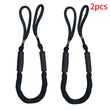 

2pcs Easy Install Leash Boat Elastic Jerk Eliminating Bungee Docking Stretching Protective Shock Absorb Universal Mooring Rope