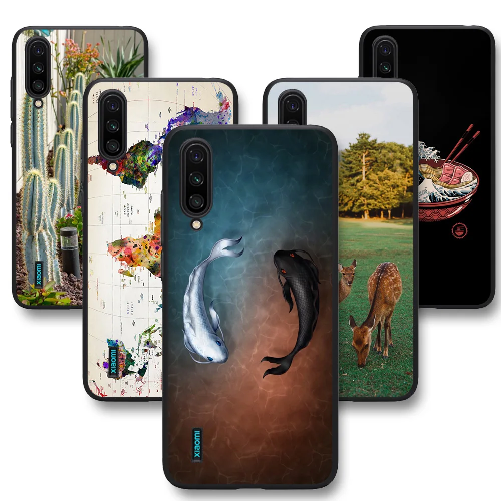Силиконовый чехол с рисунком для Galaxy A6 A8 Plus 2018 A9 A5 A7 2017 черный из ТПУ Samsung M31 M21 M11 M01