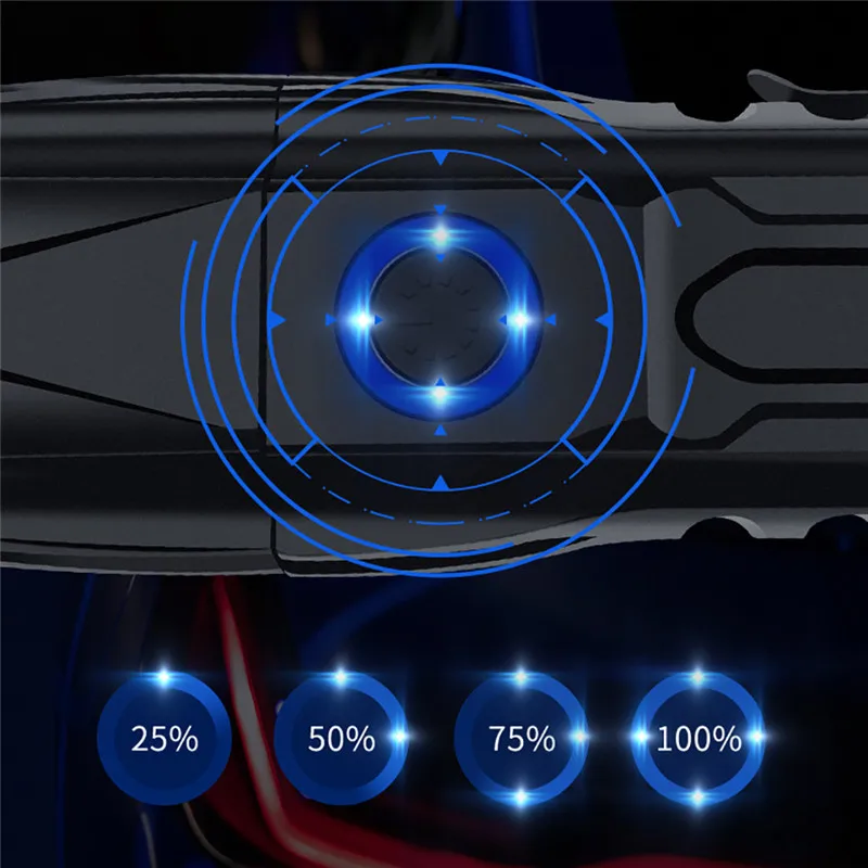 XHP90 LED Flashlight Zoomable USB Rechargeable 26650 Flashlight Torch 5 Modes linterna led recargable de alta potencia  #3N27 (26)