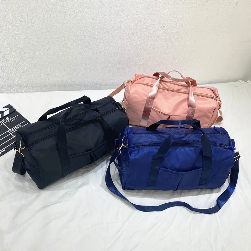 Outdoor Waterproof Nylon Sports Gym Bags Men Women Training Fitness