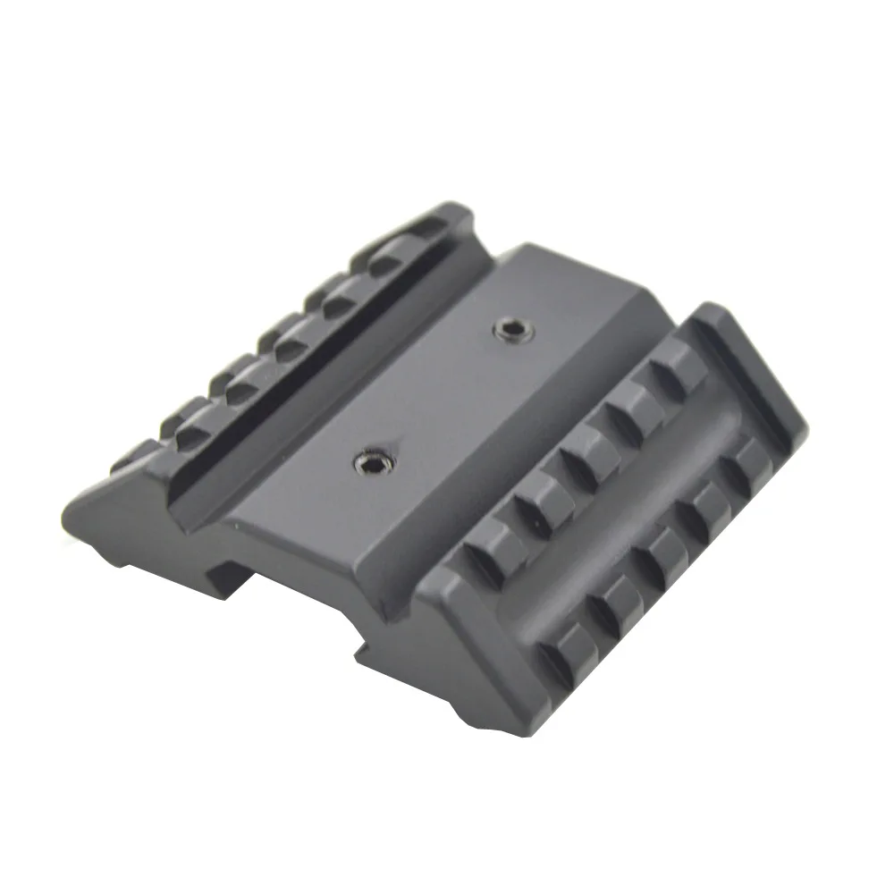 ar 15 accessories hunting Tactical aluminum airsoft Dual 45 degree offset mount extend Picatinny rail 20mm Weaver Picatinny Rail (4)