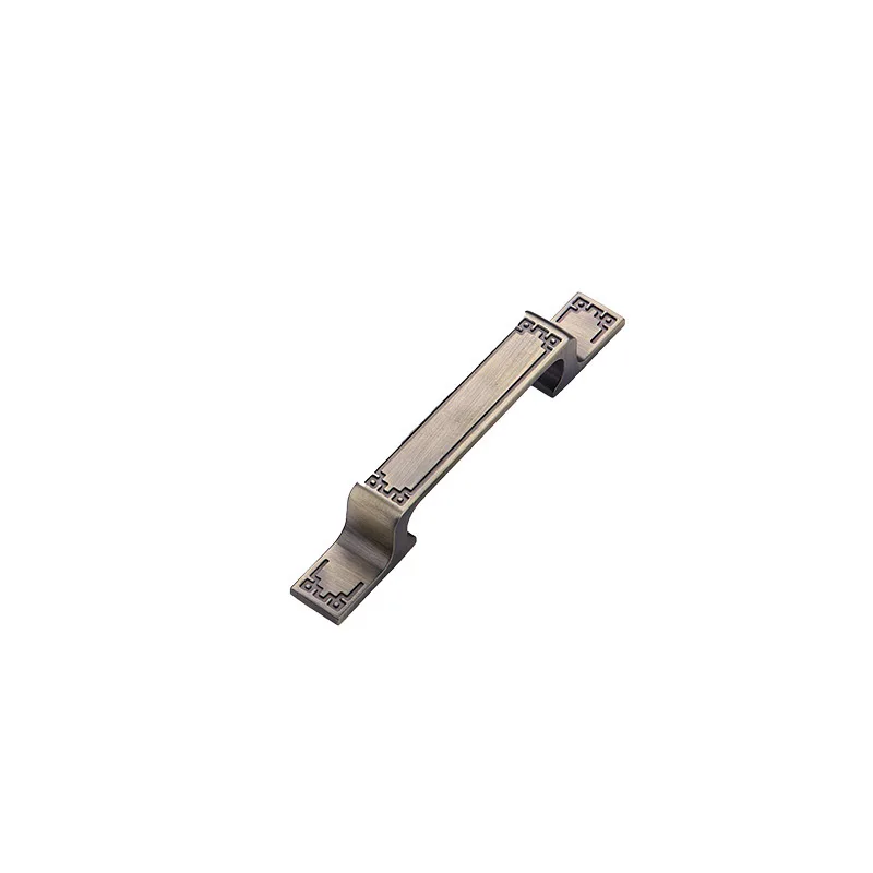 Hole Distance 96mm Европейский Стиль цинковый сплав дверные ручки для ящика шкафа кухонный шкаф ручки бронзовые ручки для мебели аксессуары - Цвет: Hole Distance 96mm