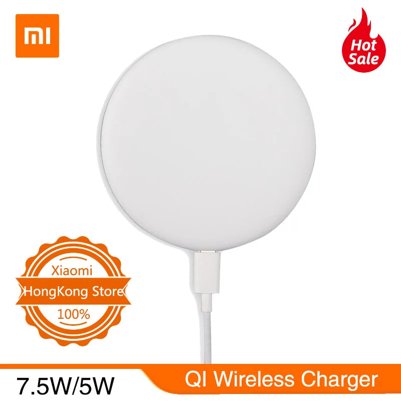 

Original Xiaomi Wireless Charger Qi Quick Charge Type-C Fast Charger for Xiaomi Mi Mix 2S iphone X plus Samsung S8 Smartphone