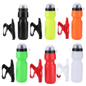 

650ml Bicycle Waterbottle Mountain Road Bike Water Bottle Outdoor Cycling Kettle Portable with Bottle Holder Bike Accessories
