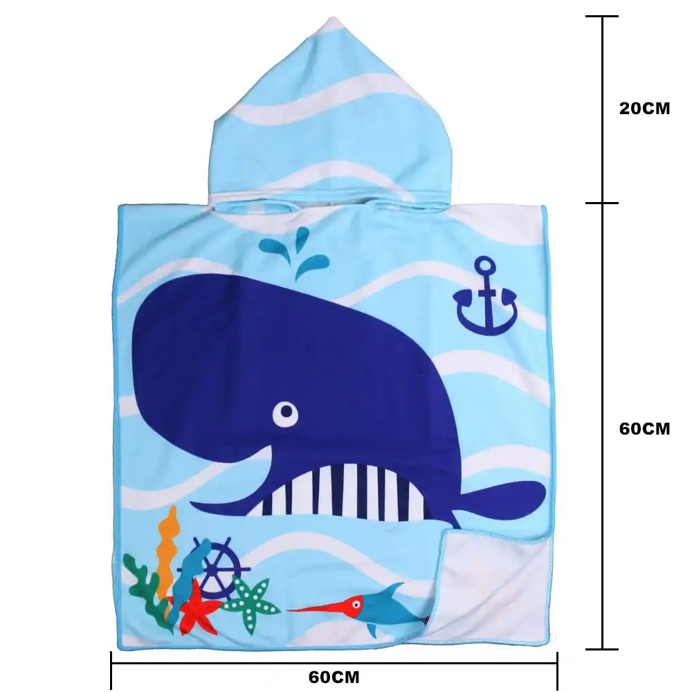 Cape A Capuche Pour Bebe Serviette De Bain Pour Garcon Et Fille Poncho De Plage En Microfibre Peignoir Enveloppant Dessin Anime Aliexpress