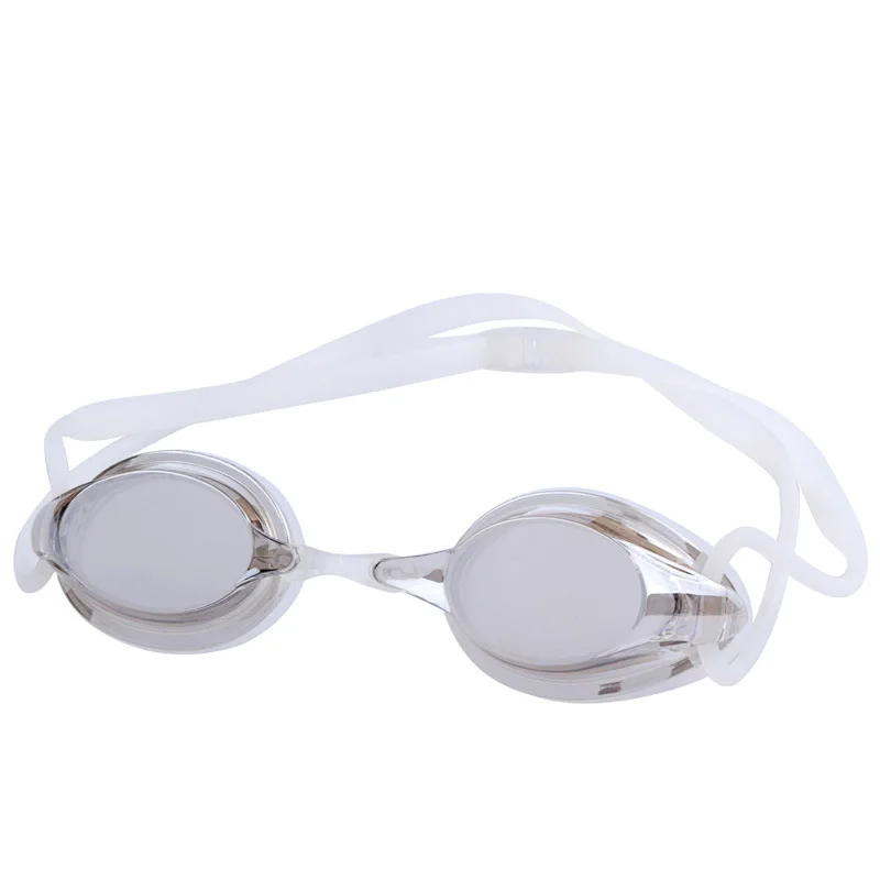 Очки для соревнований с гальваническим покрытием, водонепроницаемые противотуманные очки, очки для гонок, плавательные очки, очки для плавания из гладкого стекла