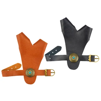 

Archery Cow Leather Finger Tab Protector Gloves Arm Hand Guard Tool