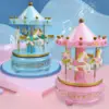 Cute Merry-Go-Round Carousels Music Box Birthday Present Ornament Decoration Parent-child Interactive Funny Game Kids Toys Gifts 1