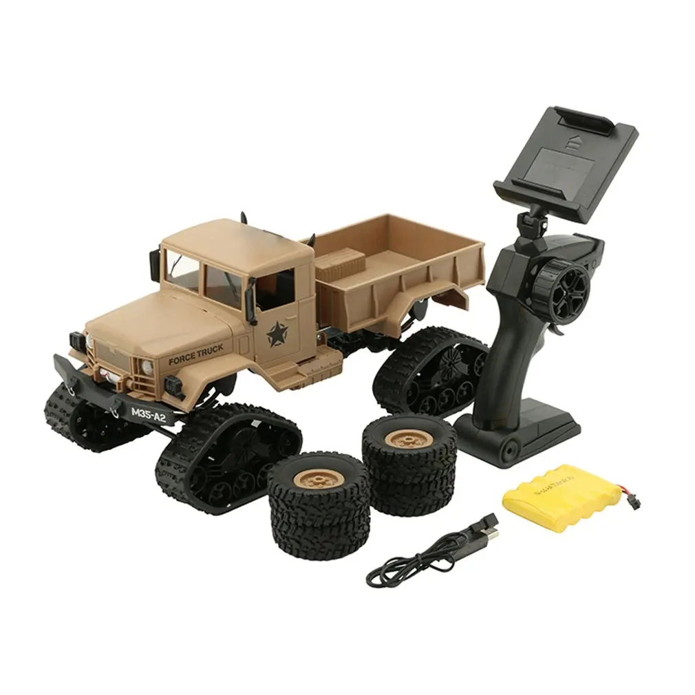 

FY001C 2.4G Snow Crawler Military Car Simulation Four-wheel Drive Climbing Car Remote Control Military Car Truck Toy