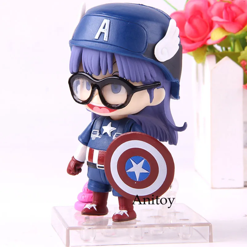 Q версия Dr. Slump Dr. Slump косплей Капитан Америка фигурка Arale Norimkai фигурка Коллекционная модель игрушки