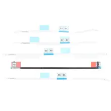 Bande adhésive autocollante pour écran LCD, 1 ensemble, Compatible avec 1418A