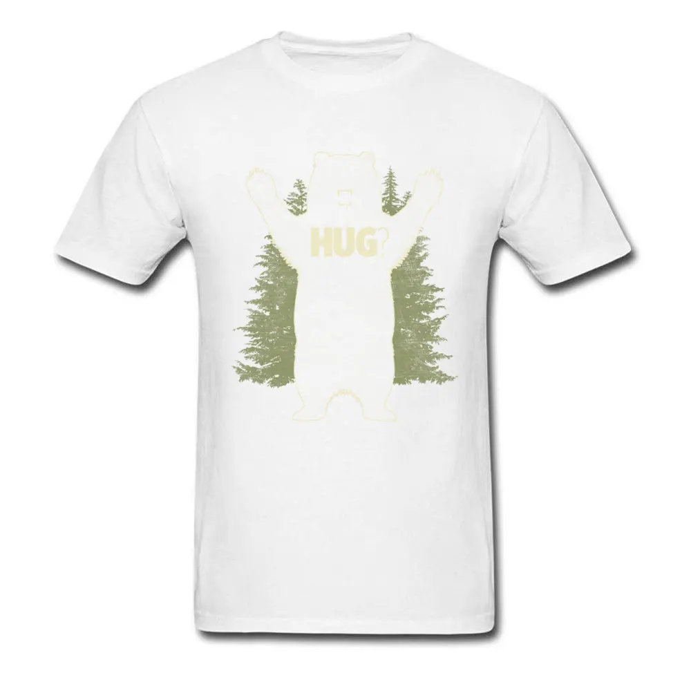 Bear_Hug__1361 New Arrival Men T-shirts O Neck Short Sleeve 100% Cotton Tees Casual Tees Top Quality Bear_Hug__1361 white