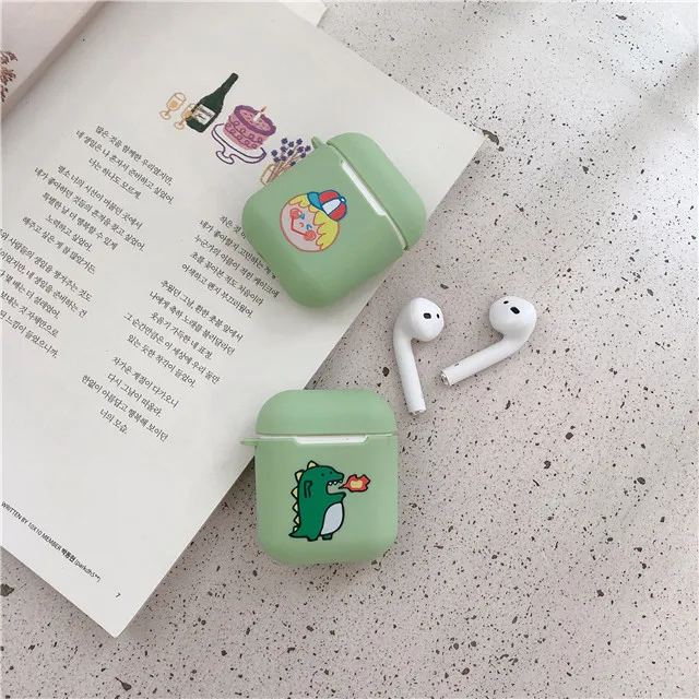 Мураками Такаши солнце цветок Gudetama собака мультфильм шаблон Мягкий ТПУ чехол для Apple Airpods 1/2 Bluetooth Беспроводная сумка для наушников коробка
