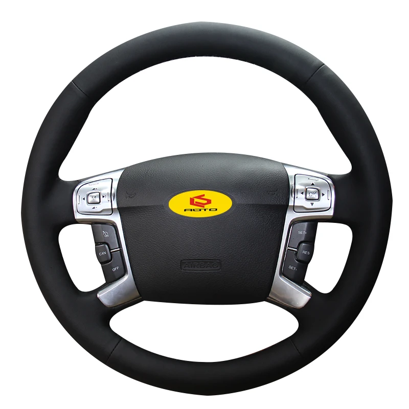 Оплетка на руль для Ford Mondeo Mk4 2007 2012 S Max 2008 кожаный чехол funda volante|Чехлы руль| |