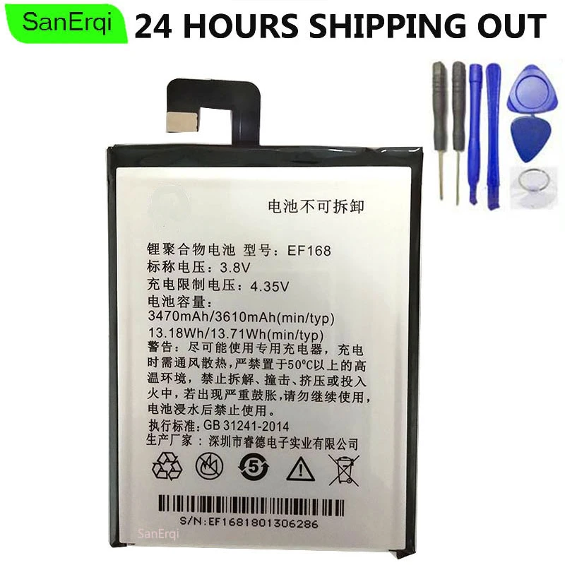 For Pptv King 7 Battery Ef168 Original King7 Kings Pp6000 Battery Bateria 3610mah 13 71wh 3 8v With Tools Mobile Phone Batteries Aliexpress