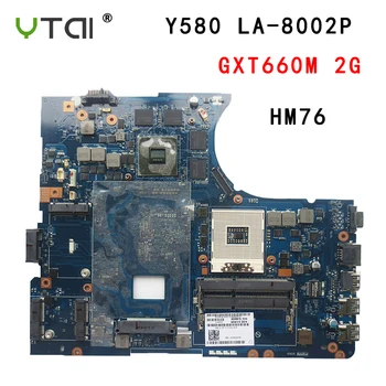 

Y580 Laptop motherboard QIWY4 LA-8002P For LENOVO Y580 Motherboard 90001314 GTX660M 2G HM76 DDR3 100% tested intact