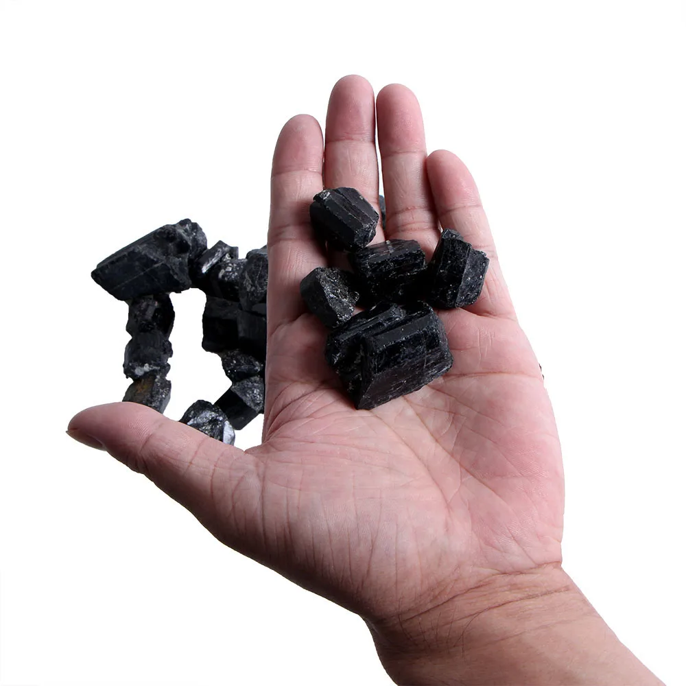 2/50*20/100 г натуральный черный хрустальный Турмалин грубый камень рок образец минерала восстанавливает природное минеральное камни ремесла домашнего декора