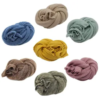 

Newborn Stretch Wrap Infant Photography Props Solid Color Soft Shooting Supplies F3ME