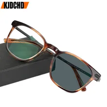 KJDCHD, фотохромные бифокальные ретро оптические очки для чтения, гибкая оправа, компьютерный считыватель дальнозоркости, UV400 Солнцезащитные очки