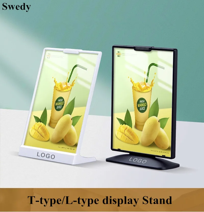 A5 148X210mm Plastic Sign Holder Table Card Display Plastic Upright Menu Holder Stand Poster Picture Frame 100x200mm page turning plastic menu card holder display stand pageable table sign holder stand advertising poster frame