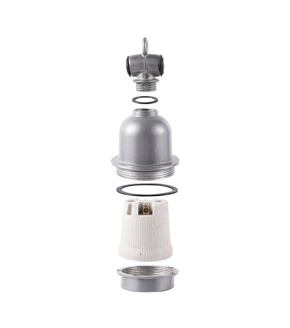E27 Crawling pet lizard tortoise heating lamp holder & power cord switch Piglet Chicken Brooder Heating Spiral Light Socket 1 Pc 4