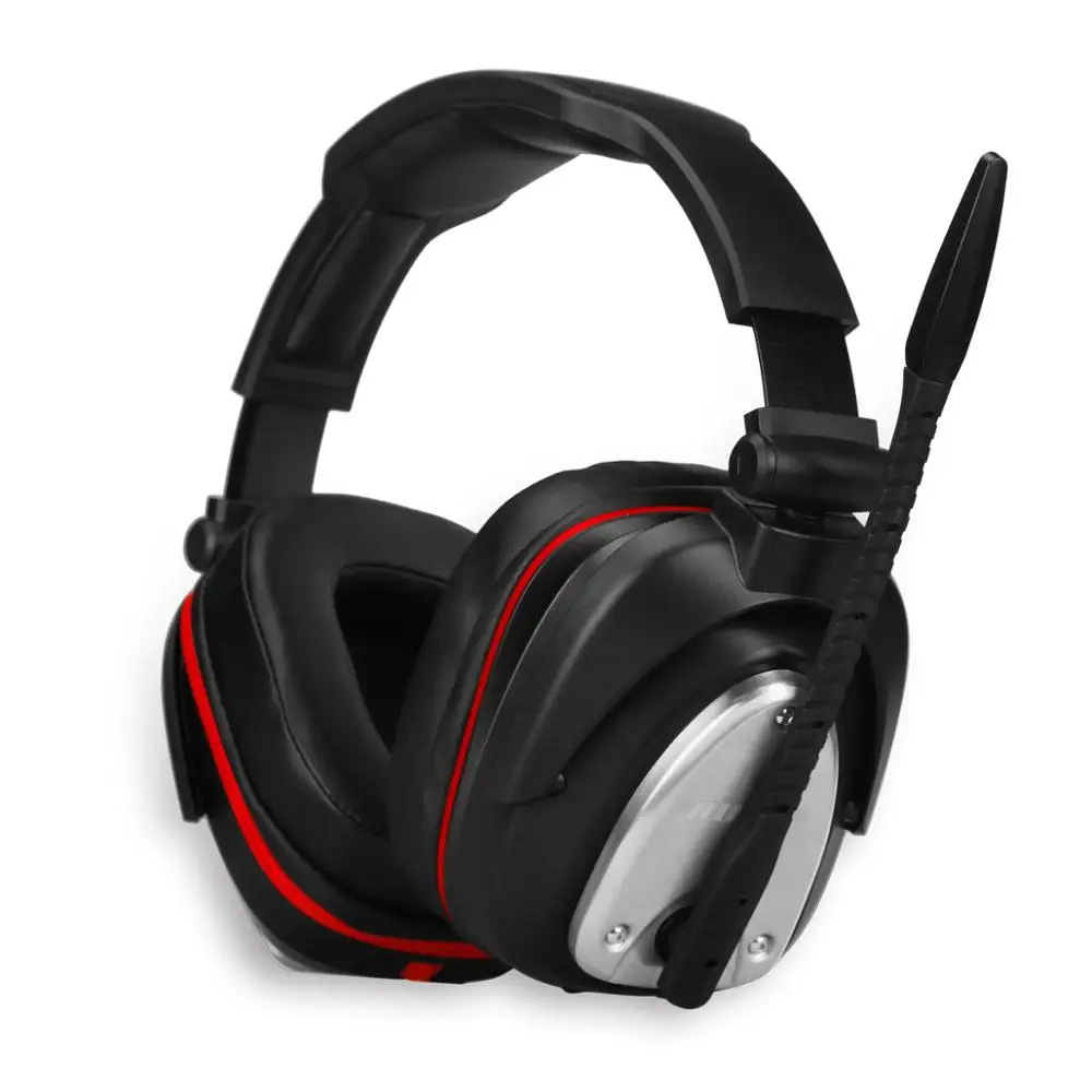 USB 2 4G wireless video gaming headphones without sound time delay for PS4 XBOX ONE PC gamer 7 1 Surround Sound with bass effect