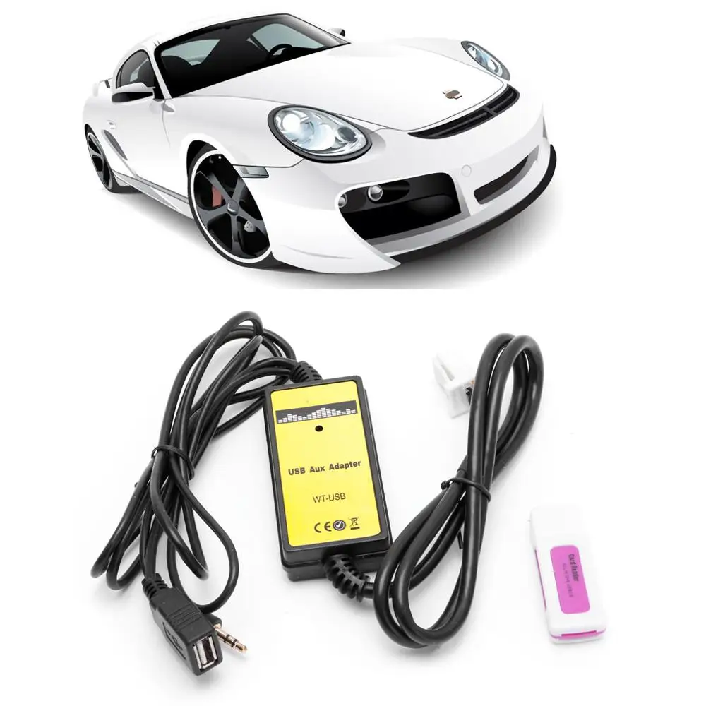 2x6pin аудио AUX кабель автомобильный USB Aux in адаптер mp3 плеер радио интерфейс для Toyota