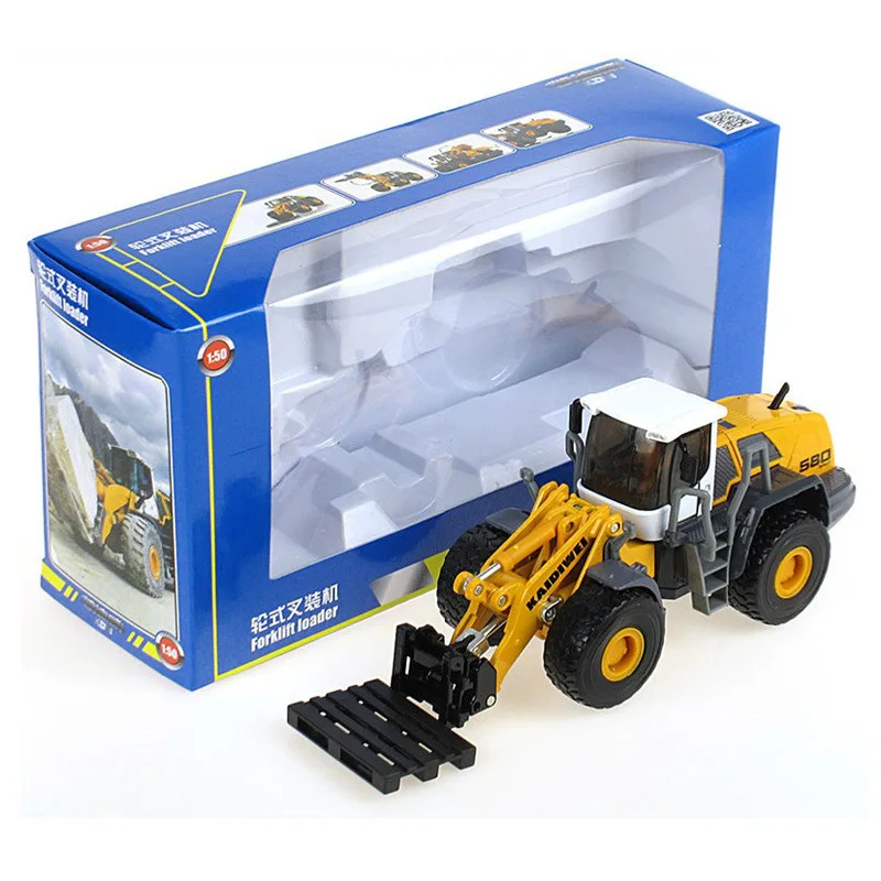

CHILDREN'S Toy Alloy Static Model Cadeve 1: 50 Heavy Duty Engineering Forklift Large Telehandler