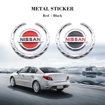 

3D Metal Car Side Door Window Hood Badge Sticker Metal Sticker for Nissan Altima Sentra X-trail Rogue Maxima Altra 350Z 370Z