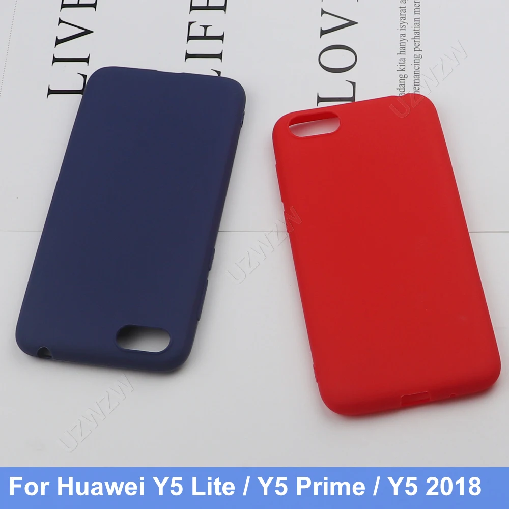 For Huawei Y5 2018 Y5 Prime / Y5 Lite 2018 Silicone TPU Soft Phone Matte Back Case Cover Coque Funda