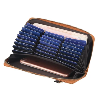 

Baellerry Women Wallet Long Pu Leather RFID Credit Card Holder Zipper Coin Pocket Money Bag Phone Purse Business Women Wallets