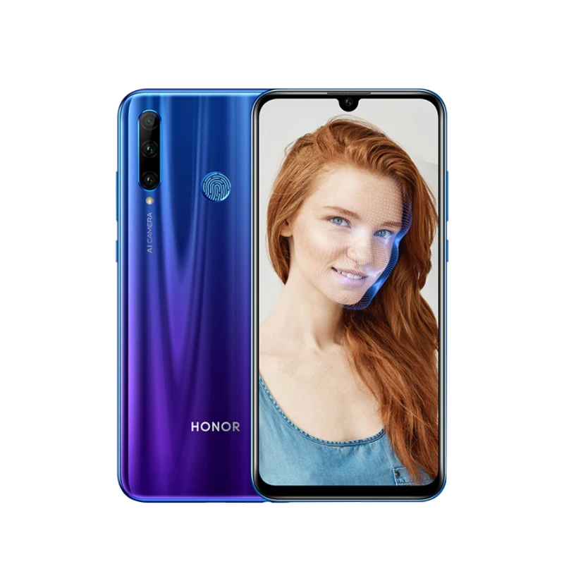 

Global version Honor 20 lite LTE mobile Phone 6.21inches 4GB RAM 128GB ROM Kirin 710 Octa Core 32MP AI front camera Phone