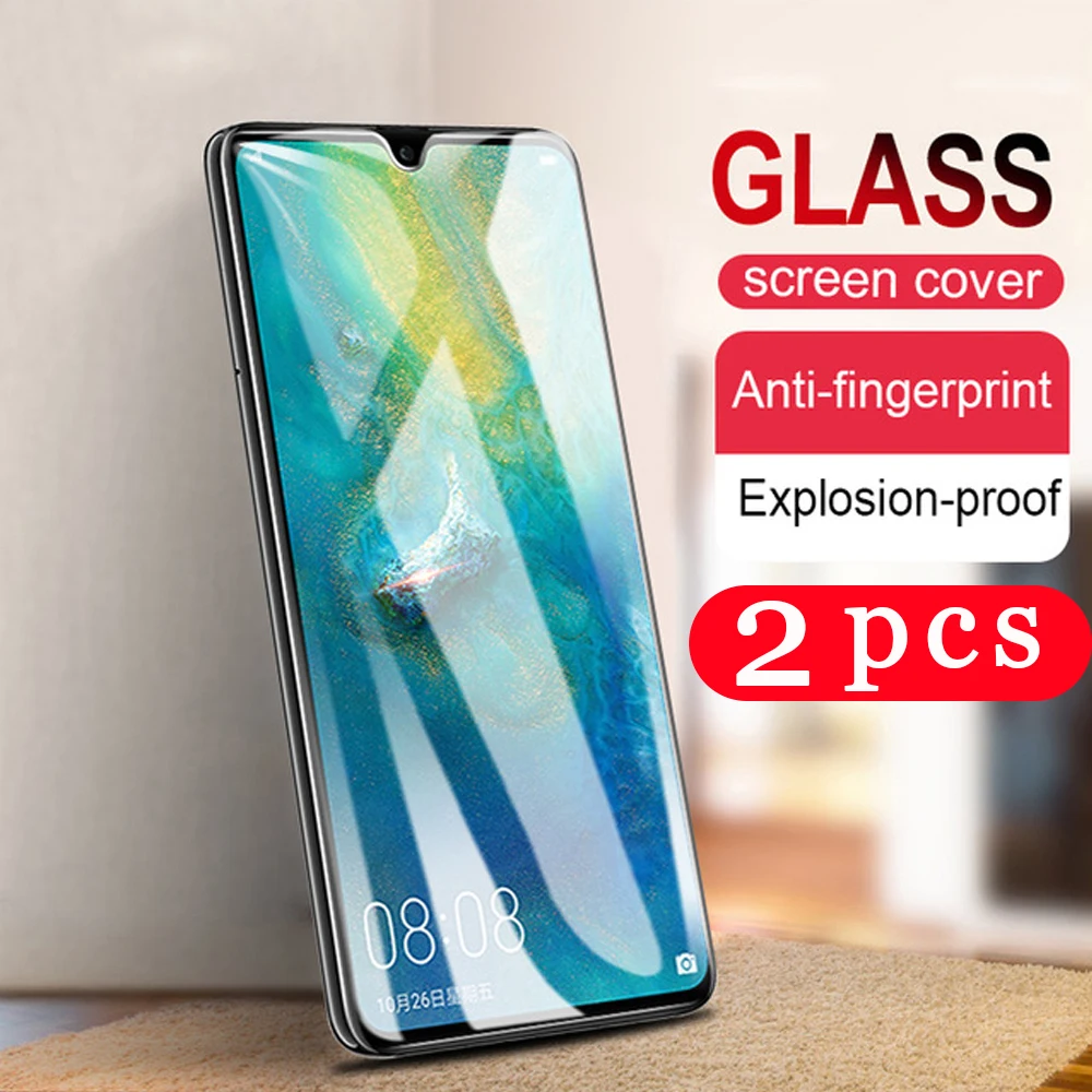 2 шт. для huawei mate 30 20 pro 20X 10 lite 9 закаленное стекло защиты экрана телефона на стекле