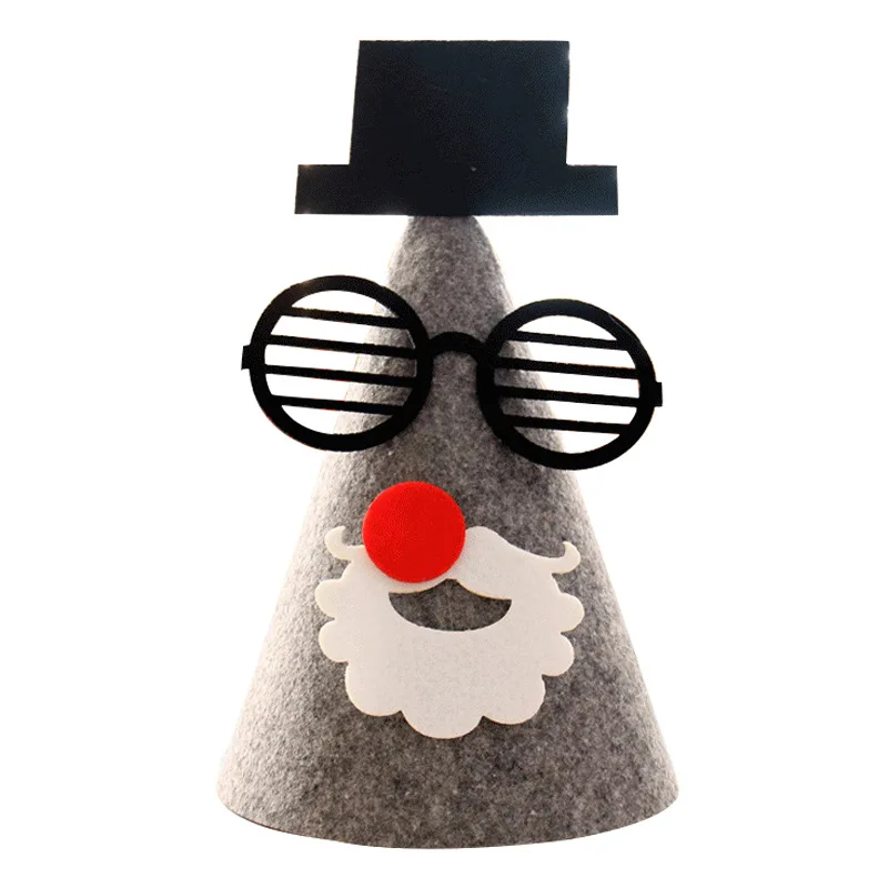 1PCS Happy Birthday Party Merry Christmas Christmas Topper DIY Cute Handmade Cap Shower Baby Decoration Boy Girl Gifts Supplie