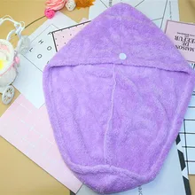 Удобный красивый сухой головной убор для волос сверхпрочный водопоглощающий толстый коралловый бархат дыровыдувная ветровая бант сухая головная повязка для волос